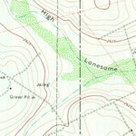 United States Geological Survey Sevenmile Corner NE, TX (1970, 24000-Scale) digital map