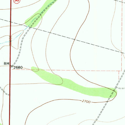 United States Geological Survey Sevenmile Corner, TX (1970, 24000-Scale) digital map