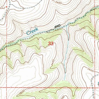 United States Geological Survey Sevenmile Creek, OR (1996, 24000-Scale) digital map