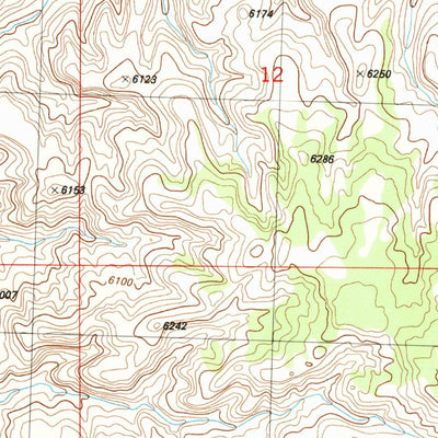 United States Geological Survey Sevenmile Draw, CO (1986, 24000-Scale) digital map