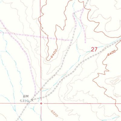 United States Geological Survey Sevenmile Gulch, WY (1961, 24000-Scale) digital map