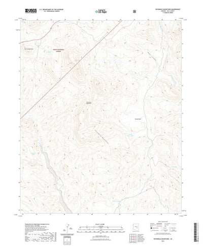 United States Geological Survey Sevenmile Mountains, AZ (2021, 24000-Scale) digital map