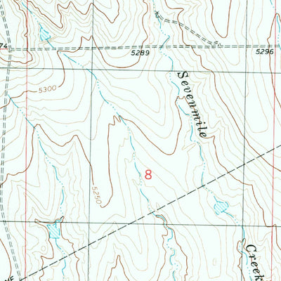 United States Geological Survey Sevenmile Ranch, CO (1979, 24000-Scale) digital map