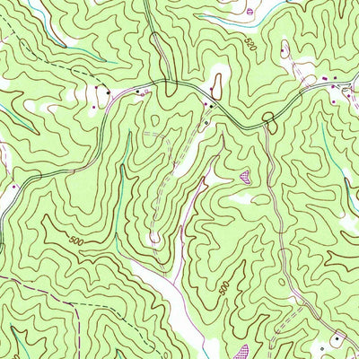 United States Geological Survey Seventeen Creek, TN (1950, 24000-Scale) digital map