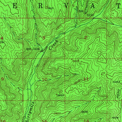 United States Geological Survey Seventeenmile Mountain, WA (1953, 62500-Scale) digital map