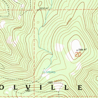 United States Geological Survey Seventeenmile Mountain, WA (1989, 24000-Scale) digital map
