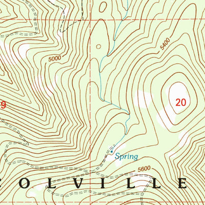 United States Geological Survey Seventeenmile Mountain, WA (1992, 24000-Scale) digital map