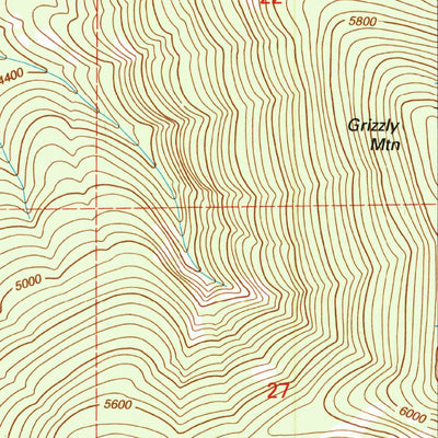 United States Geological Survey Seventeenmile Mountain, WA (1992, 24000-Scale) digital map