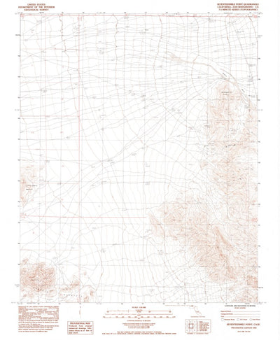 United States Geological Survey Seventeenmile Point, CA (1983, 24000-Scale) digital map