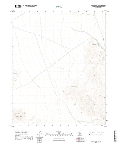 United States Geological Survey Seventeenmile Point, CA (2021, 24000-Scale) digital map
