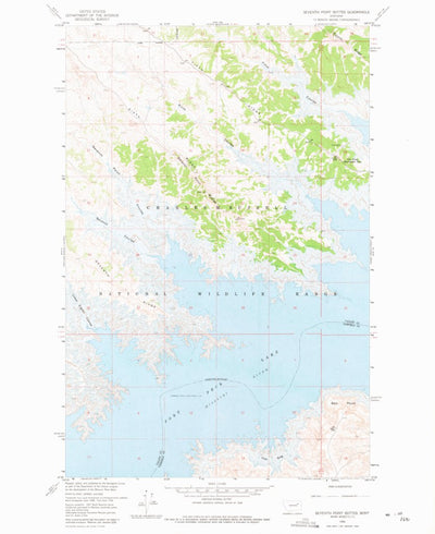 United States Geological Survey Seventh Point Buttes, MT (1958, 24000-Scale) digital map