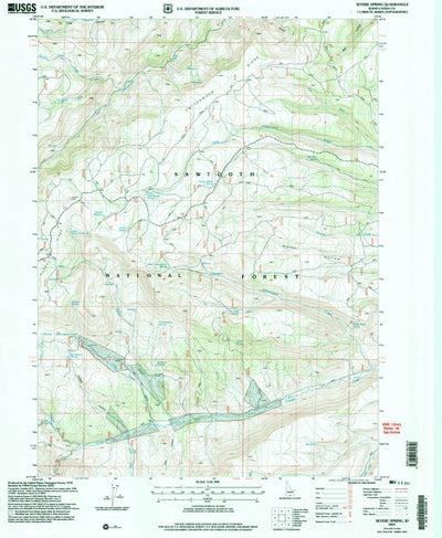 United States Geological Survey Severe Spring, ID (2001, 24000-Scale) digital map