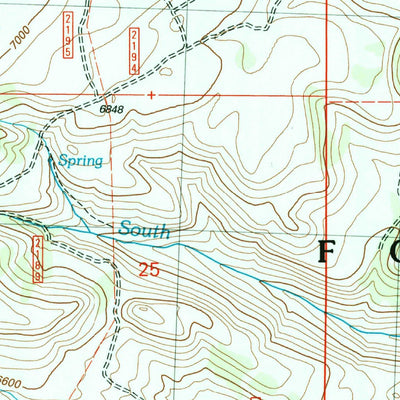 United States Geological Survey Severe Spring, ID (2001, 24000-Scale) digital map