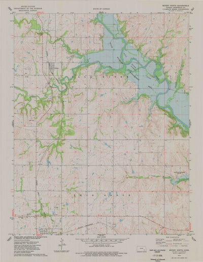 United States Geological Survey Severy North, KS (1975, 24000-Scale) digital map