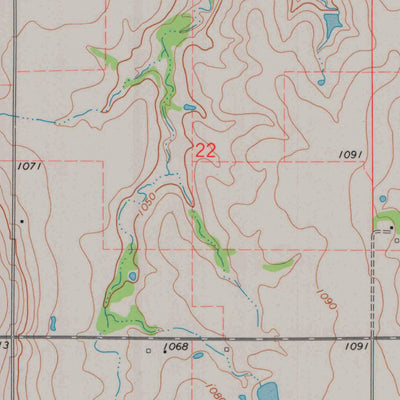 United States Geological Survey Severy North, KS (1975, 24000-Scale) digital map