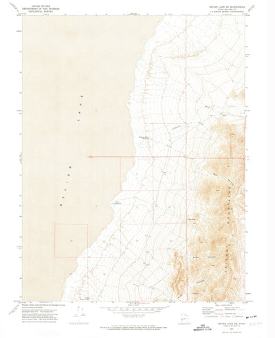 United States Geological Survey Sevier Lake NE, UT (1972, 24000-Scale) digital map