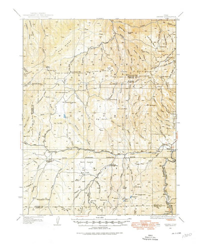 United States Geological Survey Sevier, UT (1932, 62500-Scale) digital map