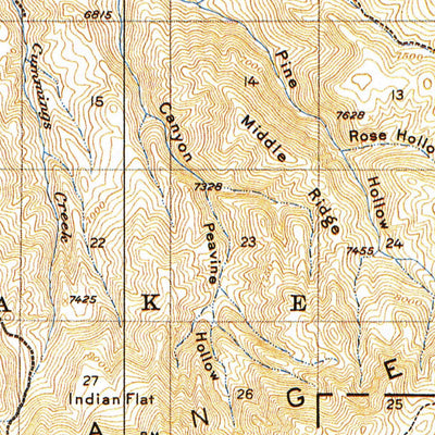 United States Geological Survey Sevier, UT (1932, 62500-Scale) digital map