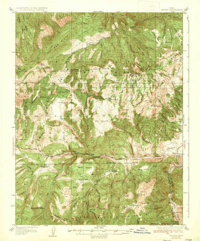 United States Geological Survey Sevier, UT (1935, 62500-Scale) digital map