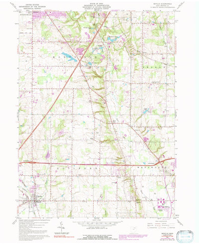 United States Geological Survey Seville, OH (1961, 24000-Scale) digital map