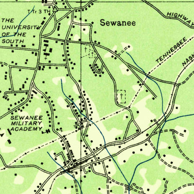 United States Geological Survey Sewanee, TN (1936, 24000-Scale) digital map