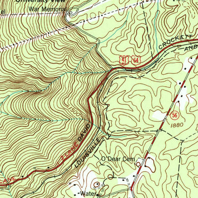 United States Geological Survey Sewanee, TN (1974, 24000-Scale) digital map