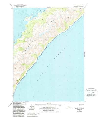 United States Geological Survey Seward A-1, AK (1951, 63360-Scale) digital map