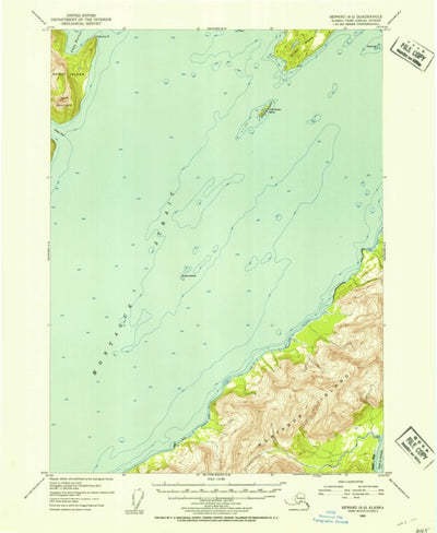 United States Geological Survey Seward A-2, AK (1953, 63360-Scale) digital map