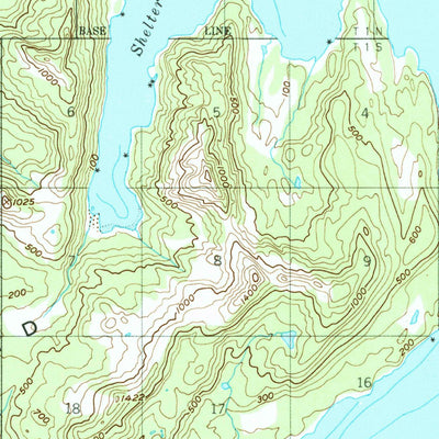 United States Geological Survey Seward A-3, AK (1951, 63360-Scale) digital map