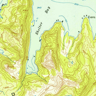 United States Geological Survey Seward A-3, AK (1952, 63360-Scale) digital map