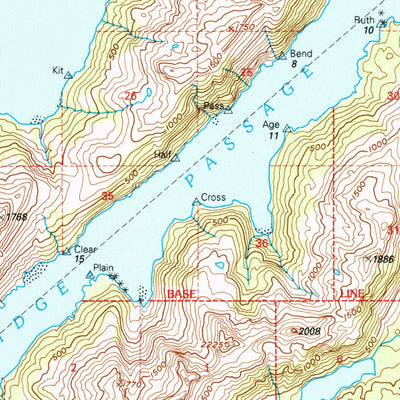 United States Geological Survey Seward A-4, AK (2000, 63360-Scale) digital map