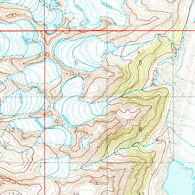United States Geological Survey Seward A-5, AK (1951, 63360-Scale) digital map