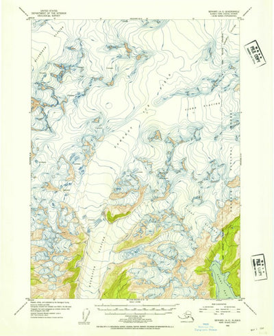 United States Geological Survey Seward A-5, AK (1952, 63360-Scale) digital map