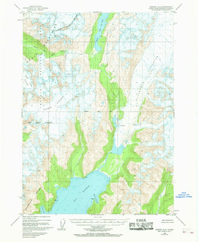United States Geological Survey Seward A-6, AK (1950, 63360-Scale) digital map