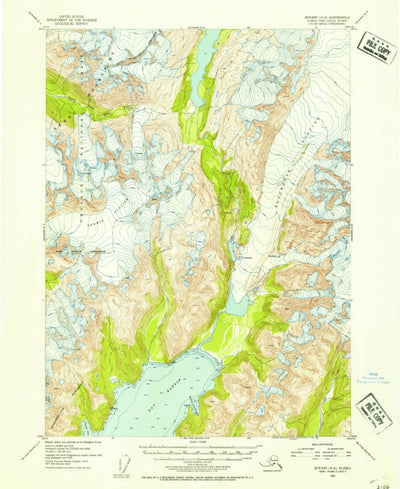 United States Geological Survey Seward A-6, AK (1951, 63360-Scale) digital map