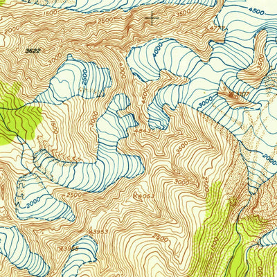 United States Geological Survey Seward A-6, AK (1951, 63360-Scale) digital map