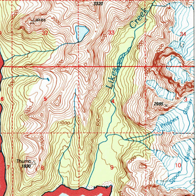 United States Geological Survey Seward A-7, AK (1997, 63360-Scale) digital map
