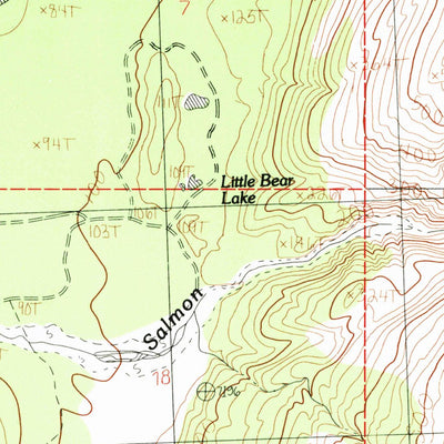 United States Geological Survey Seward A-7 NE, AK (1983, 25000-Scale) digital map