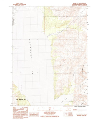 United States Geological Survey Seward A-7 SE, AK (1983, 25000-Scale) digital map