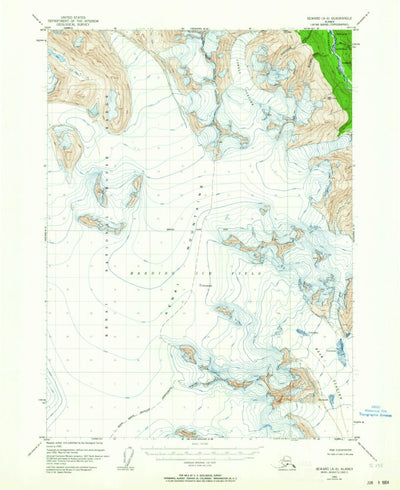 United States Geological Survey Seward A-8, AK (1950, 63360-Scale) digital map