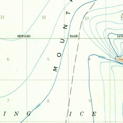 United States Geological Survey Seward A-8, AK (1950, 63360-Scale) digital map