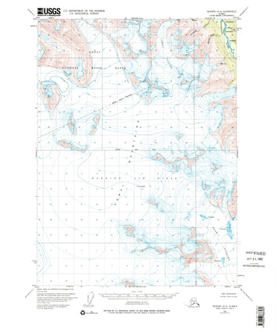 United States Geological Survey Seward A-8, AK (1951, 63360-Scale) digital map