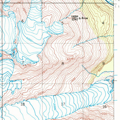 United States Geological Survey Seward A-8, AK (1951, 63360-Scale) digital map