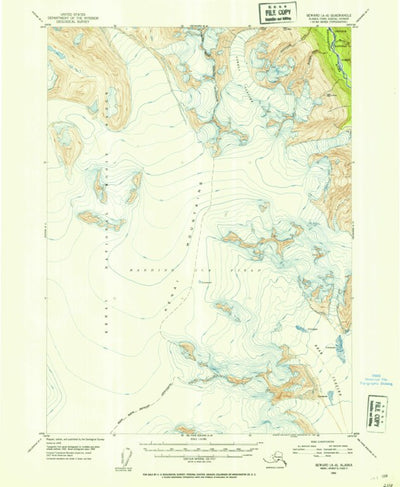 United States Geological Survey Seward A-8, AK (1952, 63360-Scale) digital map