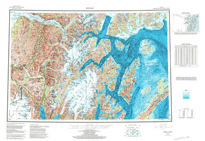 United States Geological Survey Seward, AK (1953, 250000-Scale) digital map