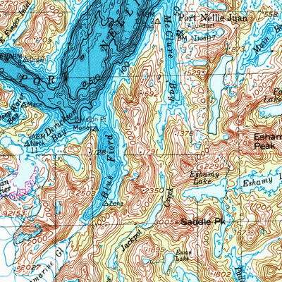 United States Geological Survey Seward, AK (1953, 250000-Scale) digital map