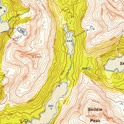 United States Geological Survey Seward B-4, AK (1952, 63360-Scale) digital map