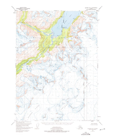 United States Geological Survey Seward B-5, AK (1951, 63360-Scale) digital map