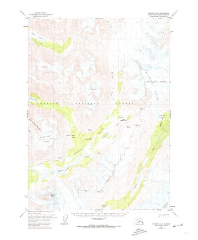 United States Geological Survey Seward B-6, AK (1951, 63360-Scale) digital map