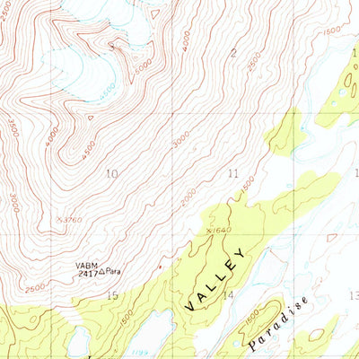 United States Geological Survey Seward B-6, AK (1951, 63360-Scale) digital map